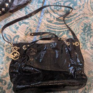 STUNNING Michael Kors Black Sparkly Large Purse